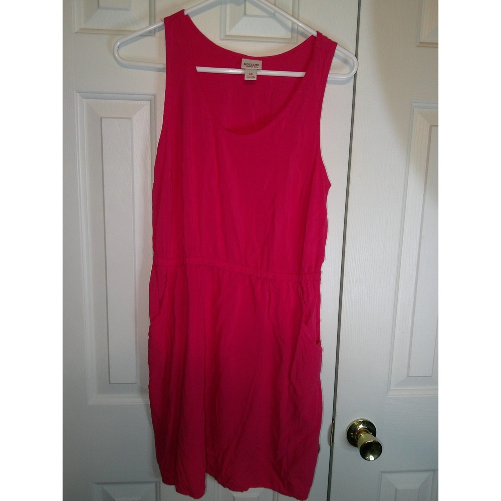Mossimo Supply Co. Casual Dress Sleeveless Cutout Back Pink‎ L